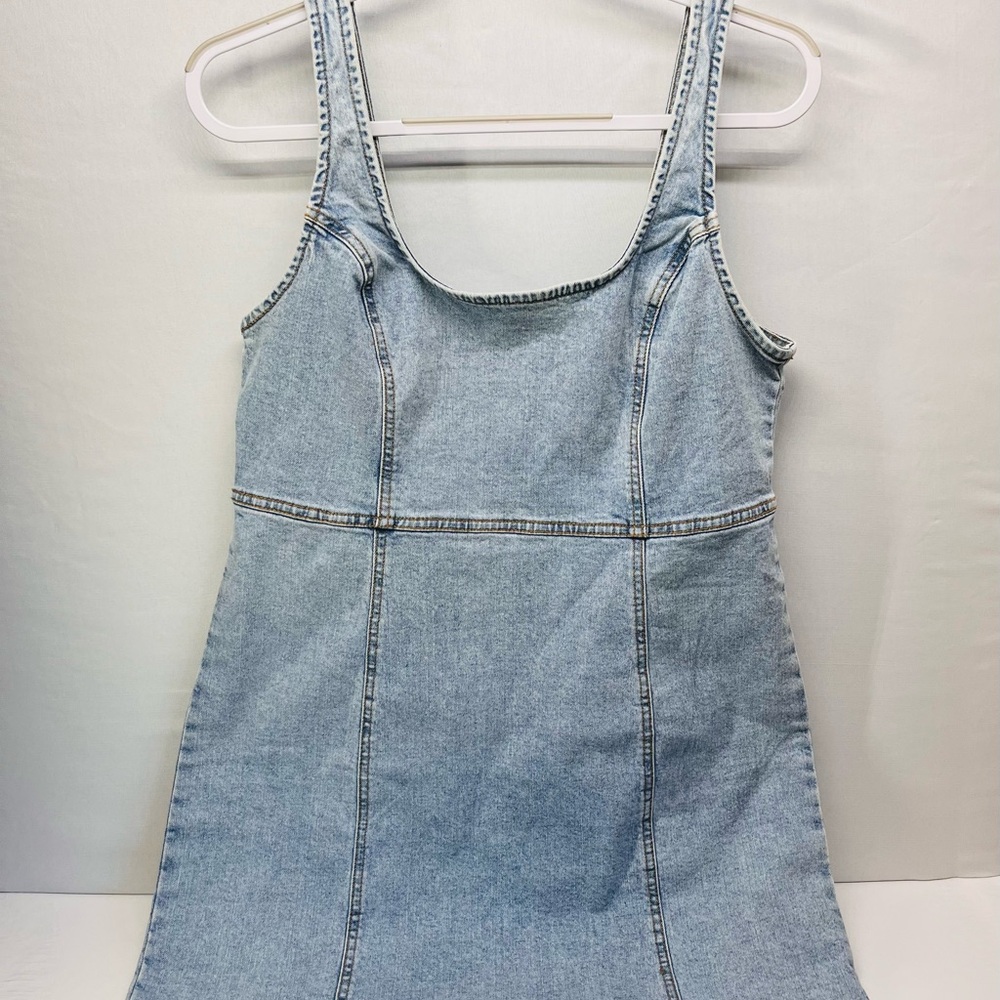 Cotton On Light Blue Denim Mini Dress